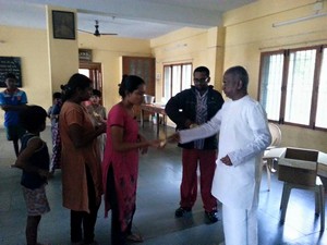 Ilayaraja Helps Flood Victims in Chennai Photos